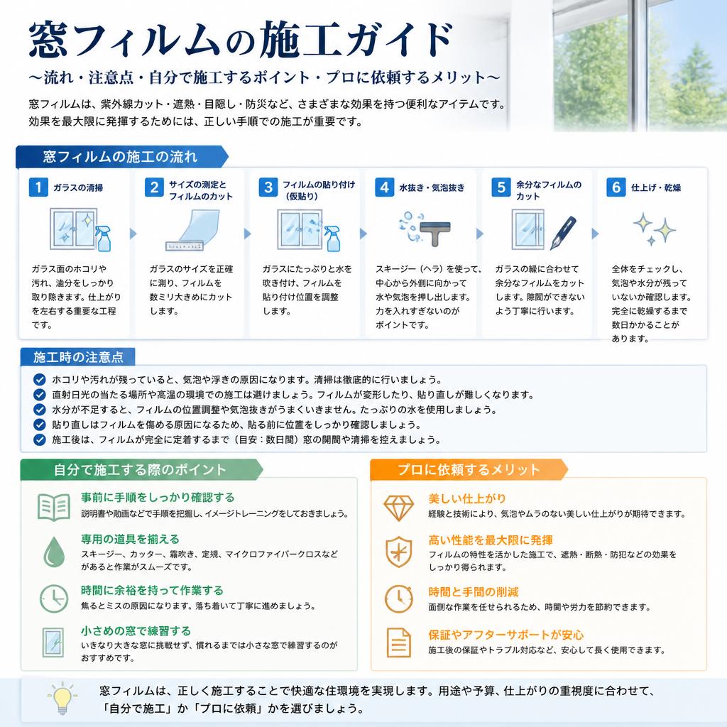 施工プロセスと注意点