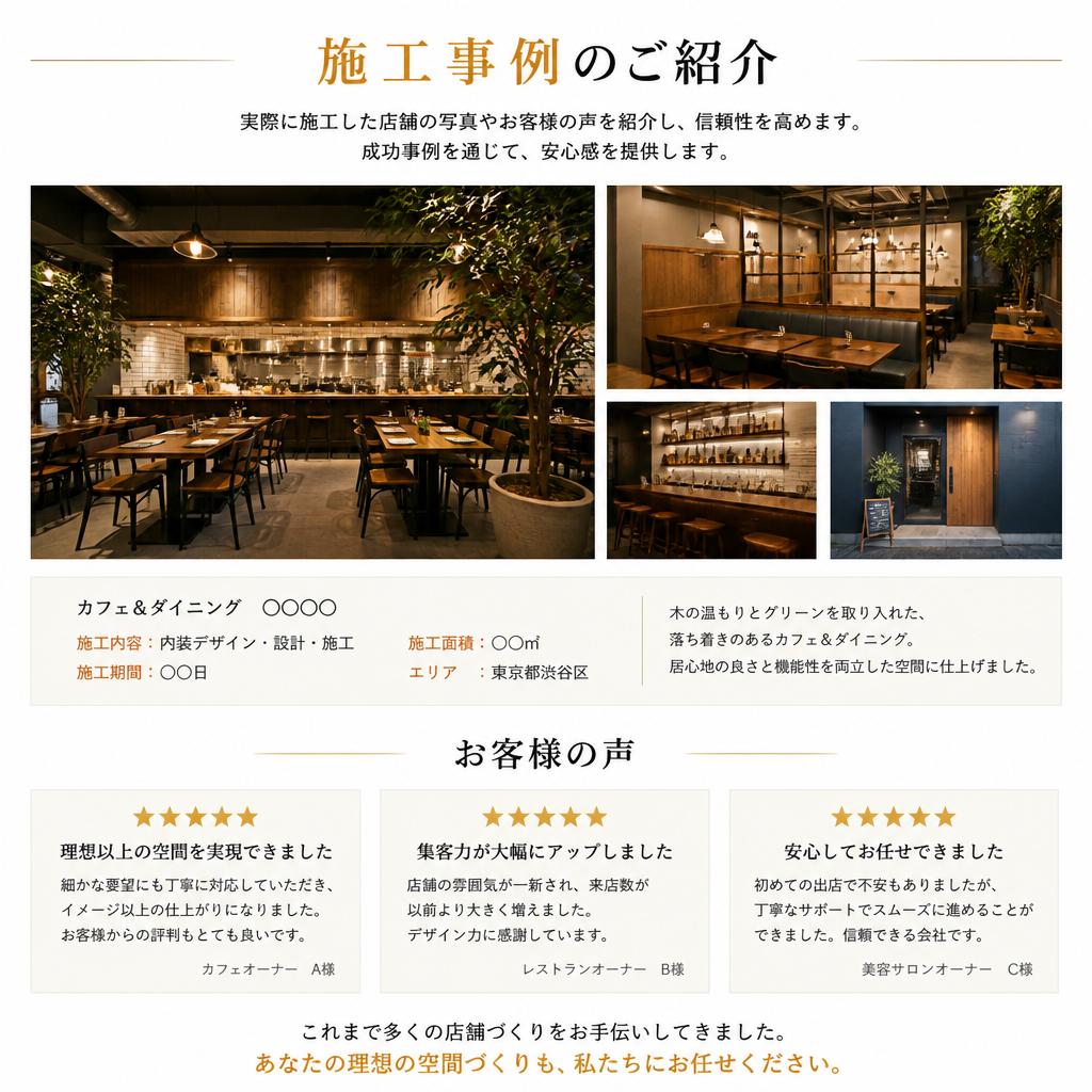 施工実績とお客様の声
