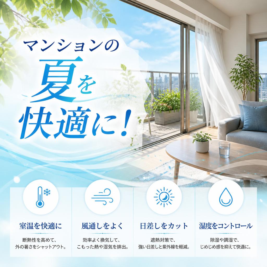 マンションの夏を快適に！