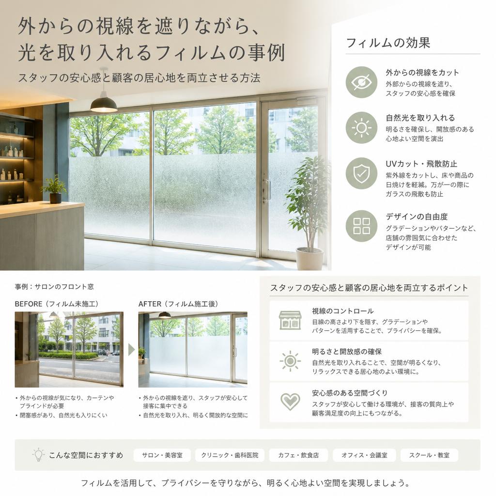 プライバシー保護と視覚的な快適性を両立