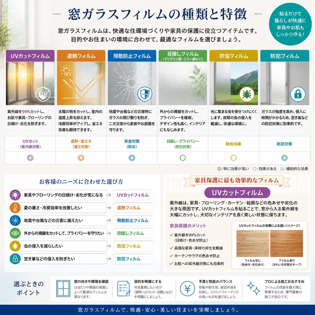 フィルムの種類と選び方