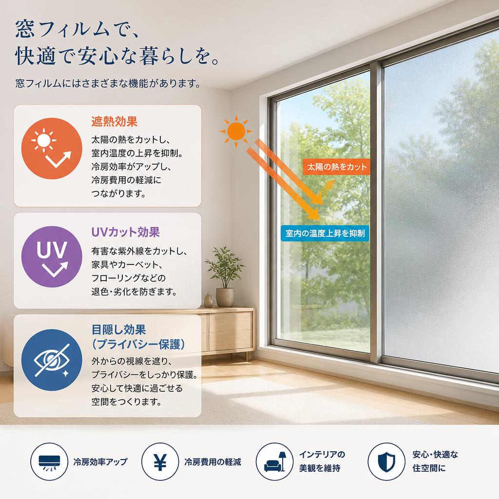 窓フィルムの効果とは？