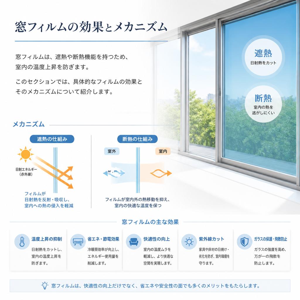 窓フィルムの効果とは？