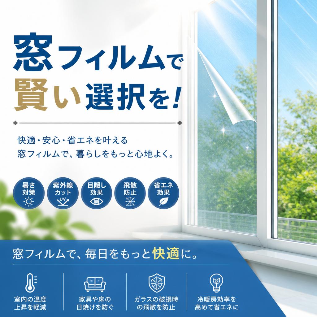 窓フィルムで賢い選択を！　よかまど熊本