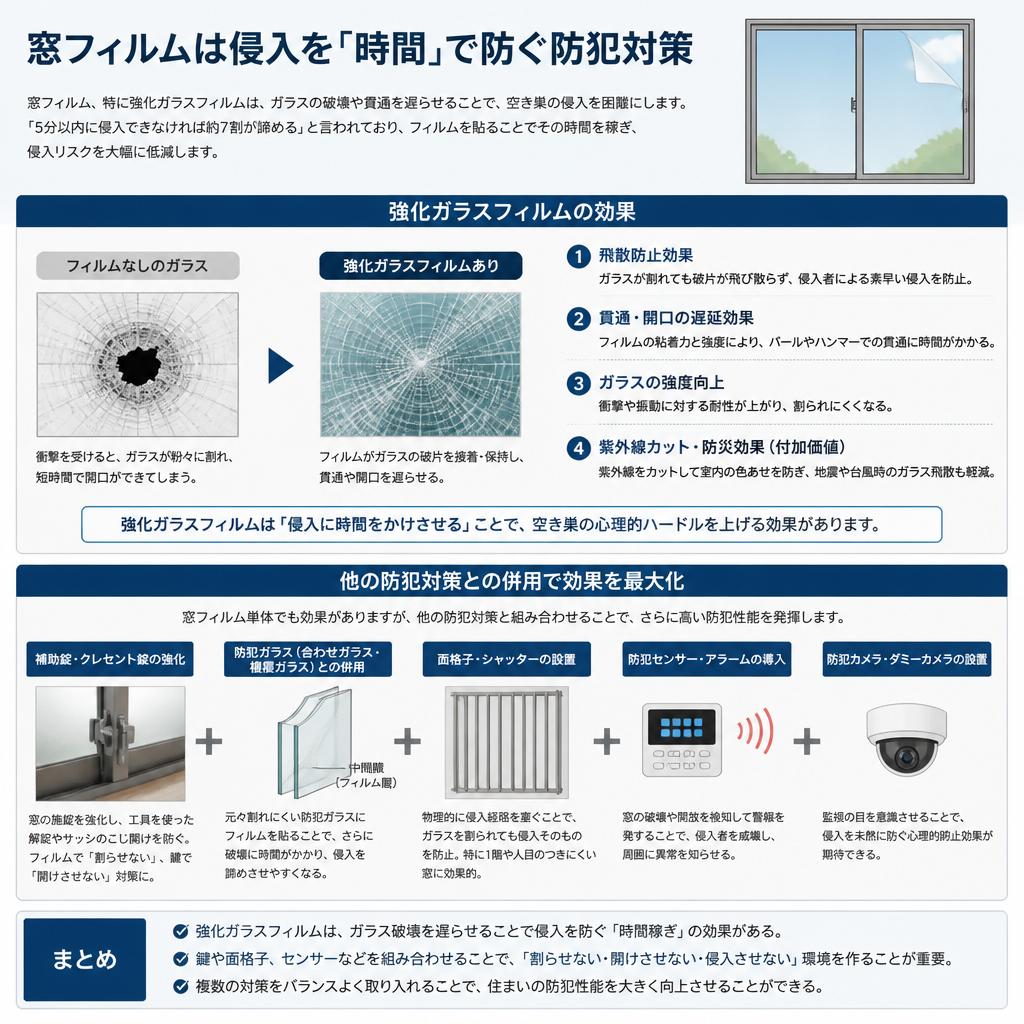 防犯強化：窓フィルムの重要性