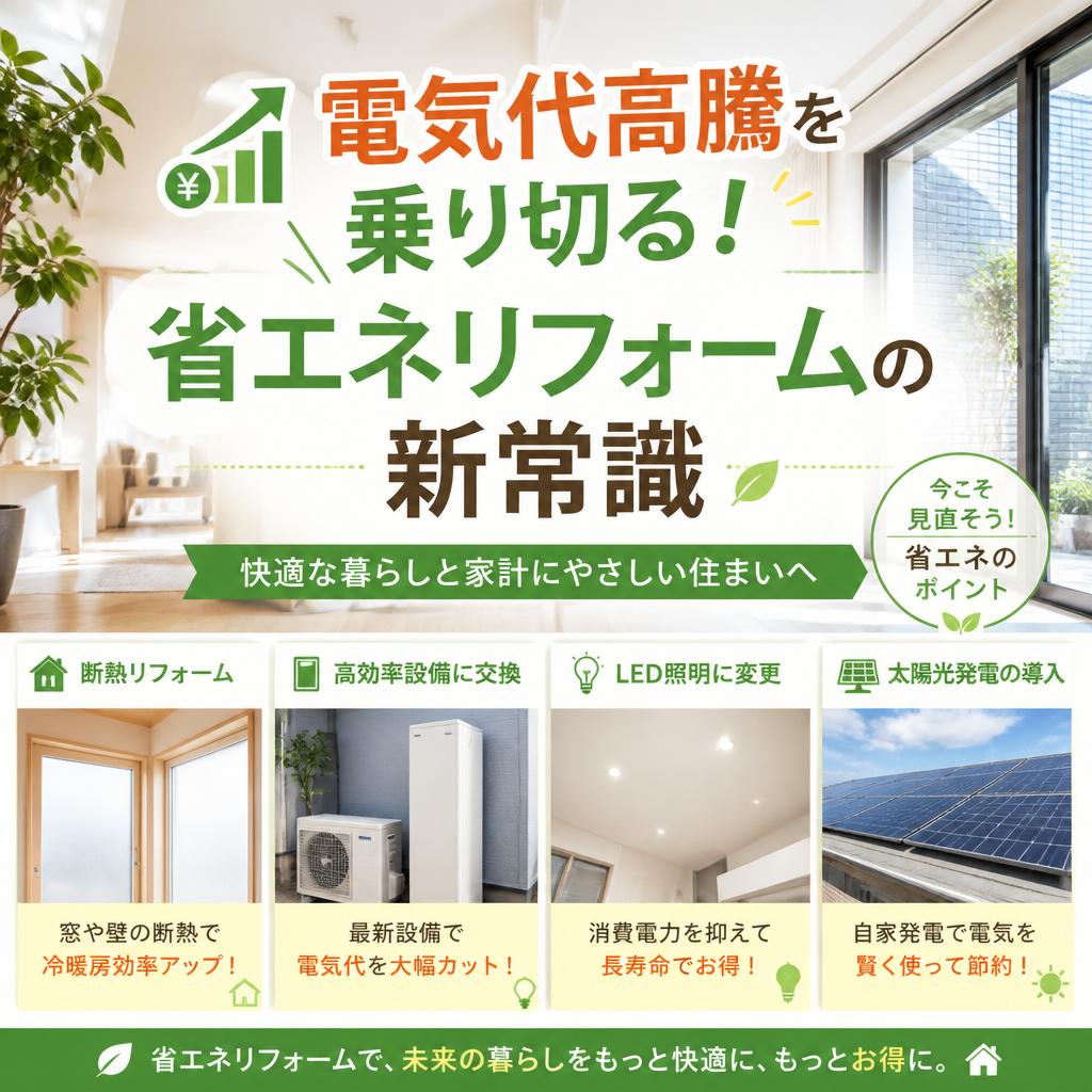 電気代高騰を乗り切る！省エネリフォームの新常識　よかまど宮崎
