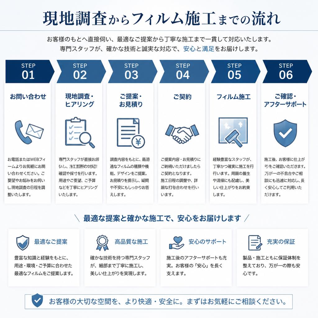 当社の施工プロセス