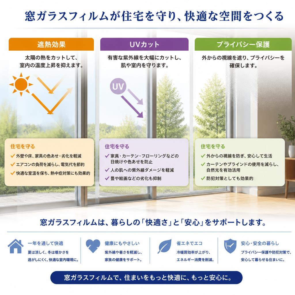 窓フィルムの効果とは？