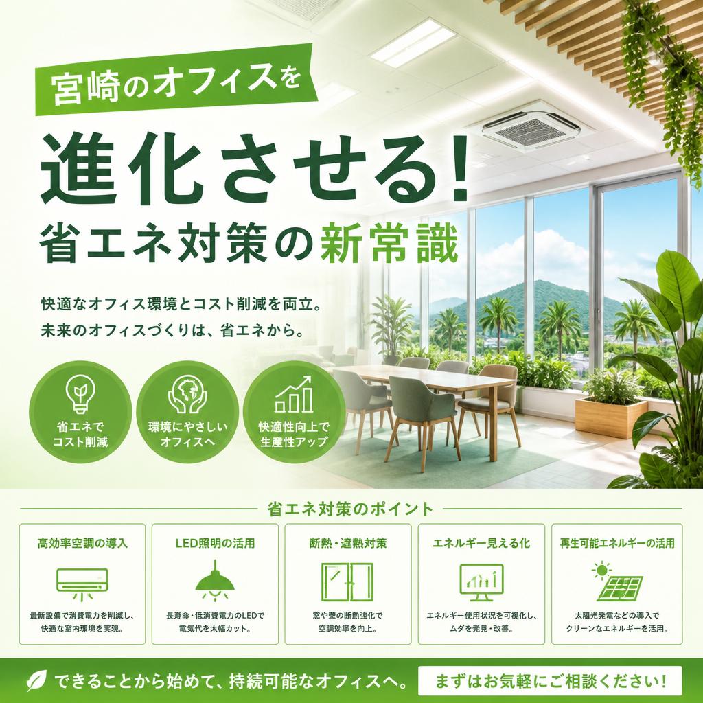 宮崎のオフィスを進化させる！省エネ対策の新常識　よかまど宮崎
