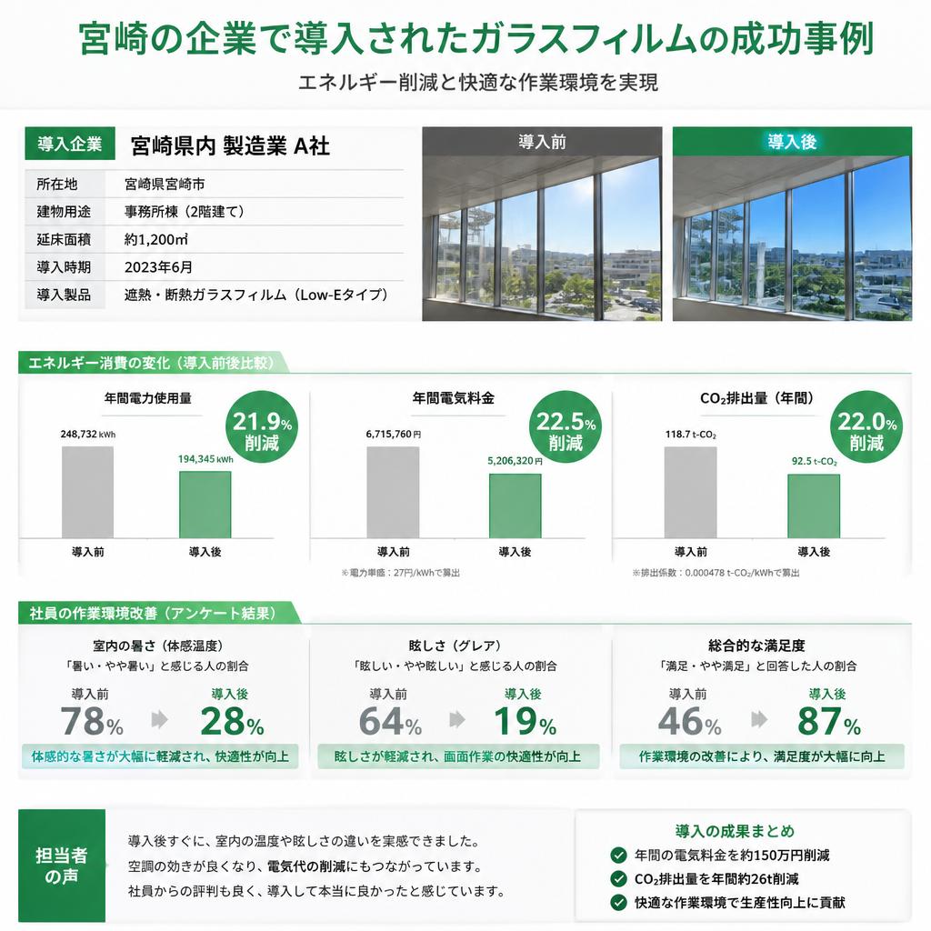 成功事例：宮崎の企業が導入した省エネ対策