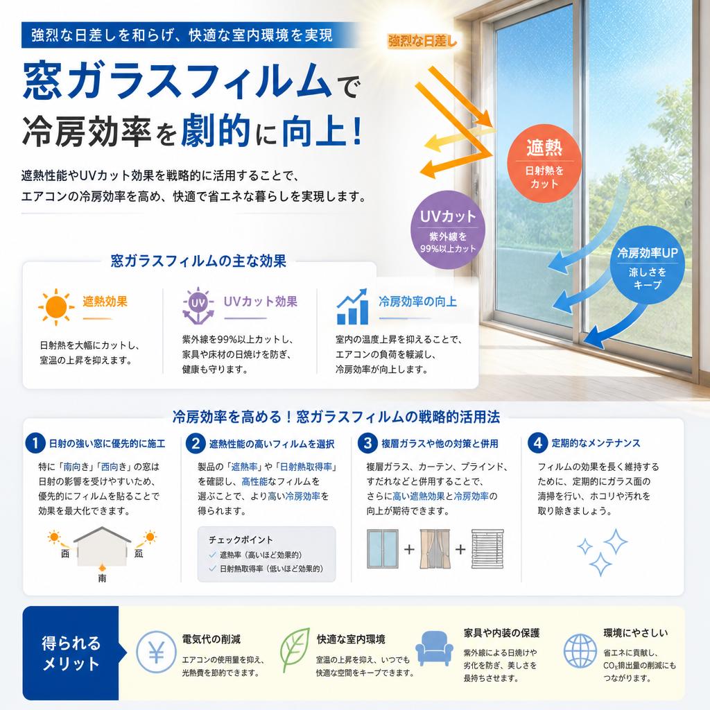 窓ガラスフィルムの効果とは？