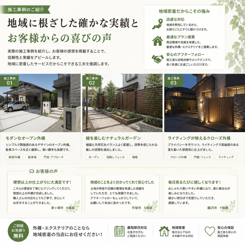 施工事例とお客様の声