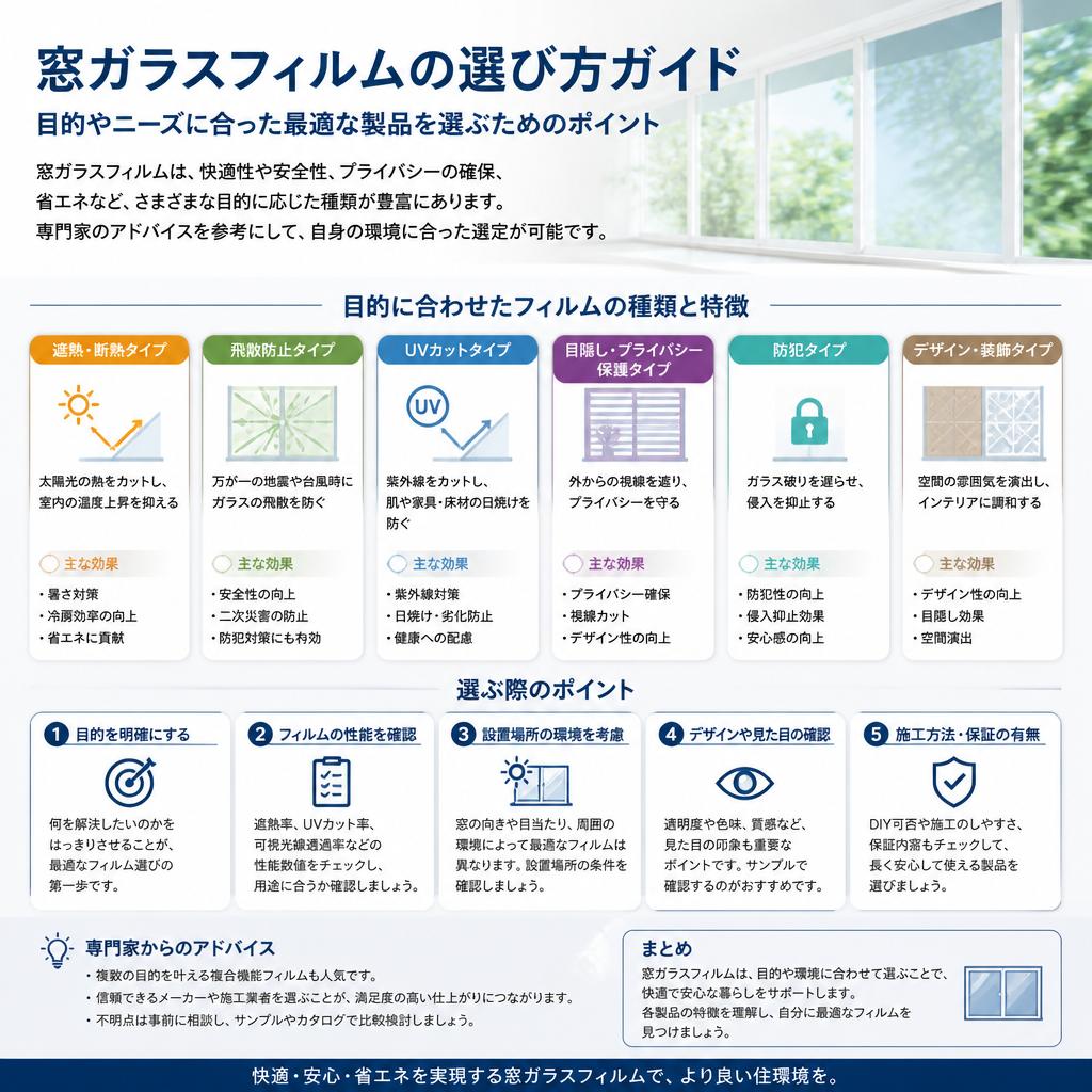 フィルム選びでのポイント