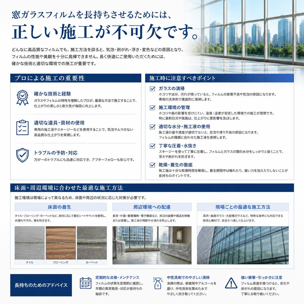 長持ちさせるための正しい施工方法
