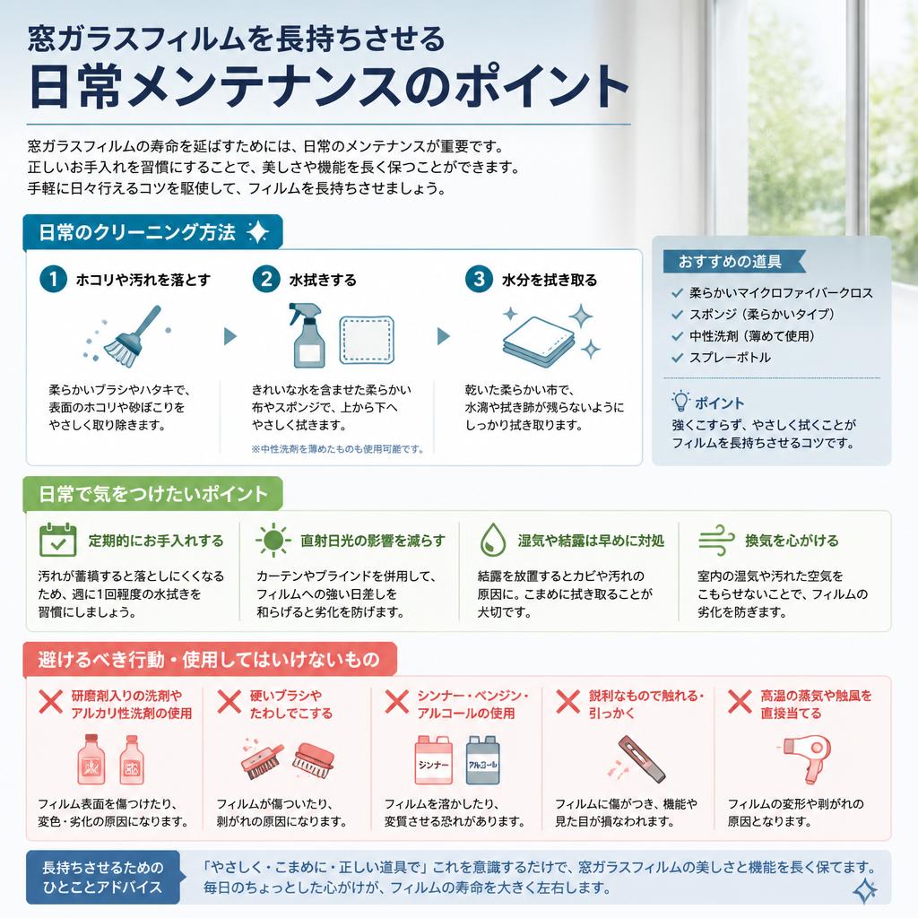 日常のメンテナンスで寿命を延ばす