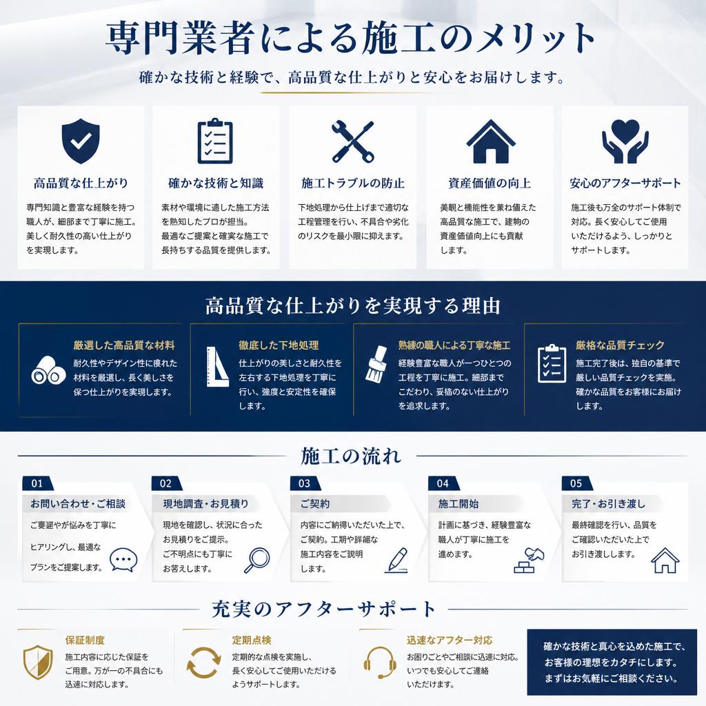 安全で安心なプロの施工
