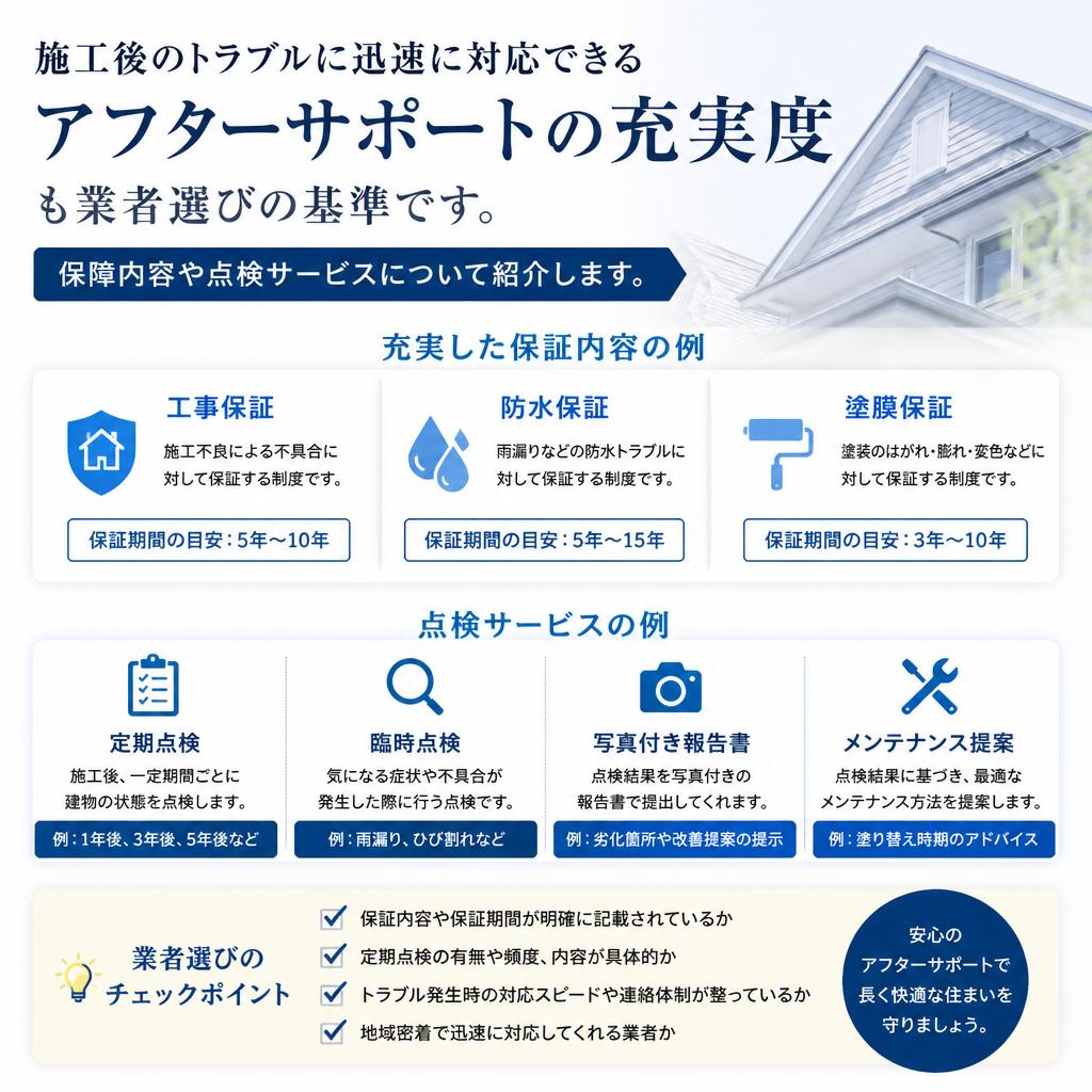 充実したアフターサポートの魅力