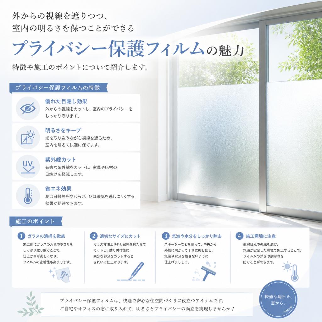 人気製品第2位:プライバシー保護フィルム