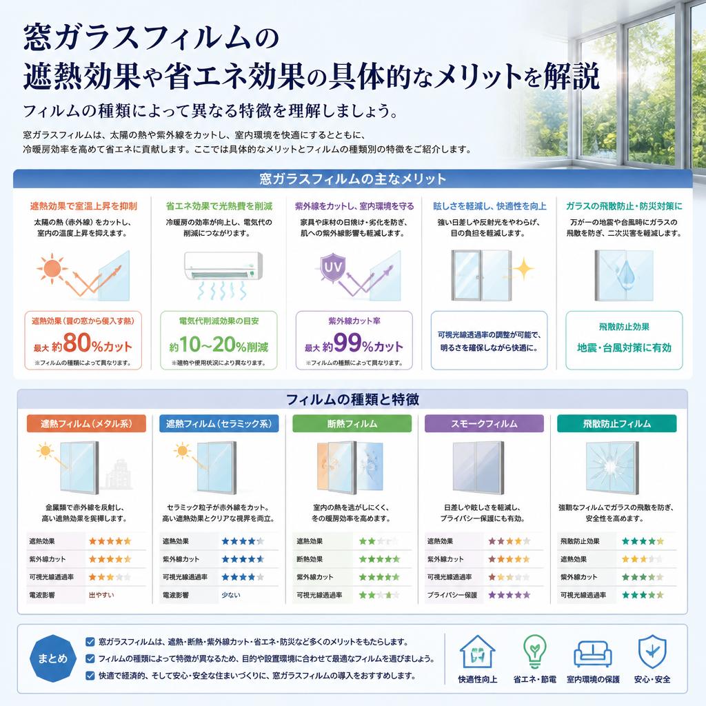 2. 窓ガラスフィルムの効果とは？