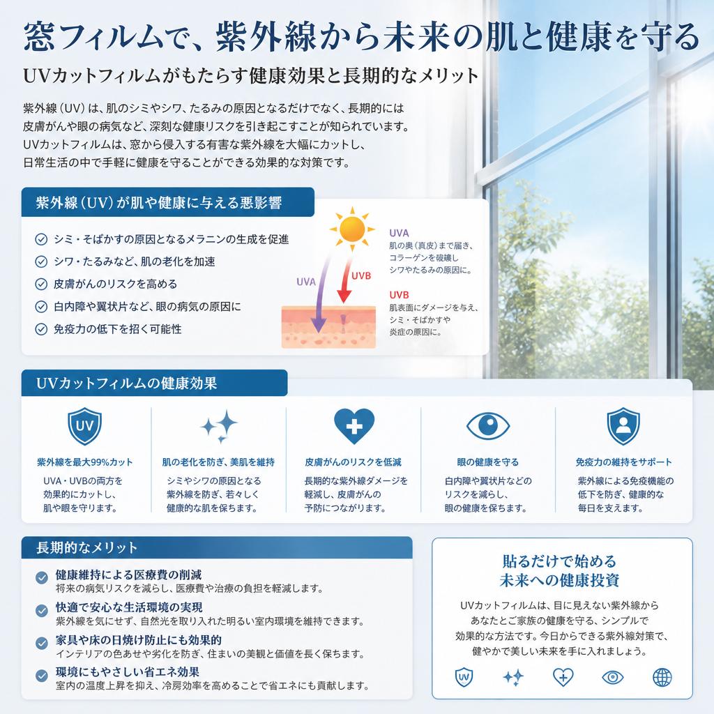 UVカット効果がもたらす健康への影響