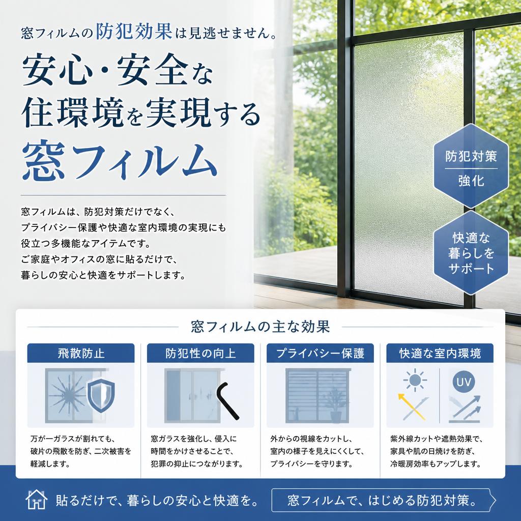 防犯対策としての窓フィルムの役割