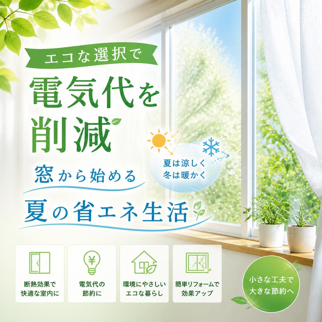 エコな選択で電気代を削減、窓から始める夏の省エネ生活なら　よかまど宮崎