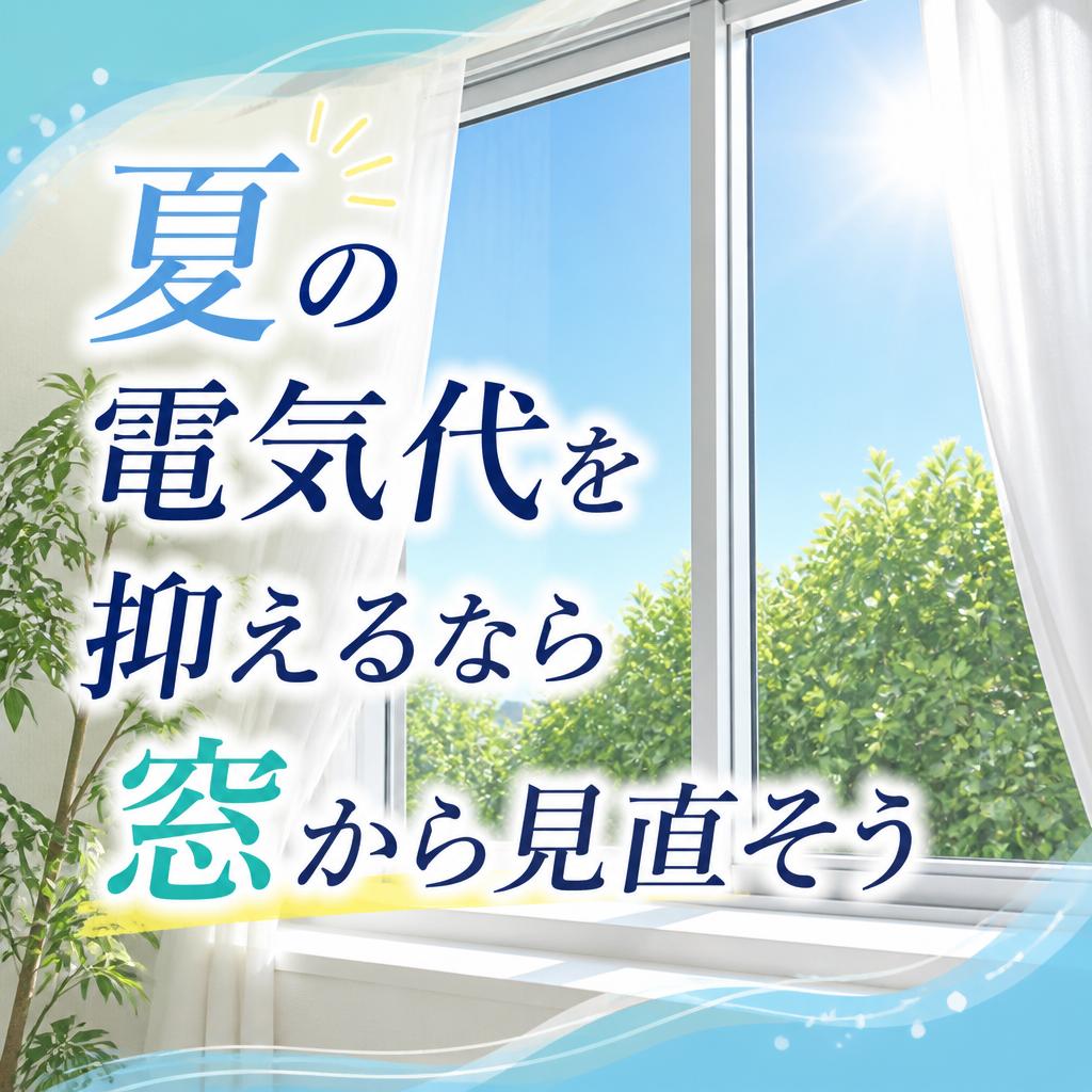 「夏の電気代を抑えるなら窓から見直そう」よかまど熊本
