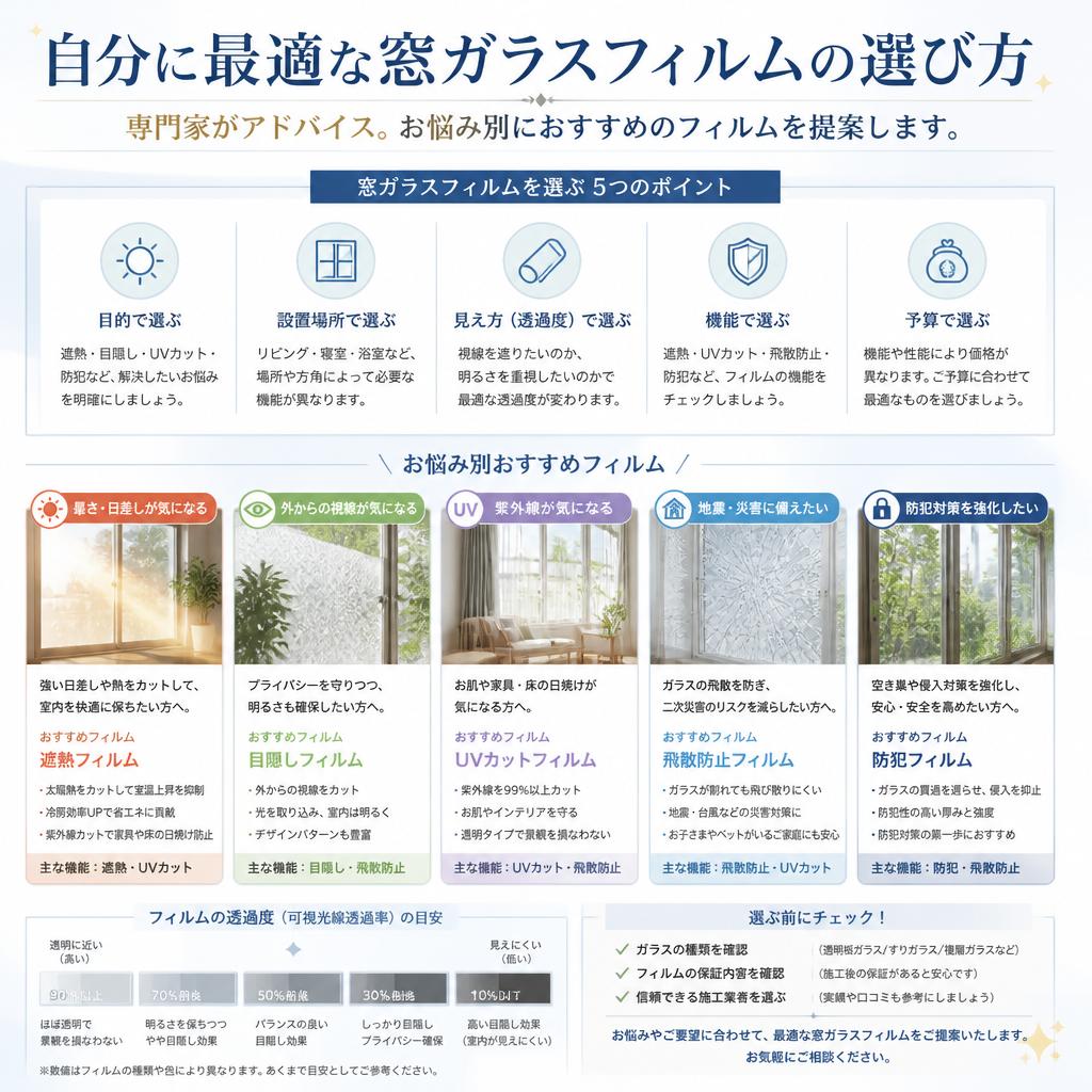 フィルム施工のプロが教える選び方