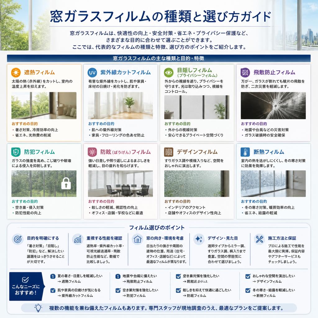 フィルムの種類と選び方