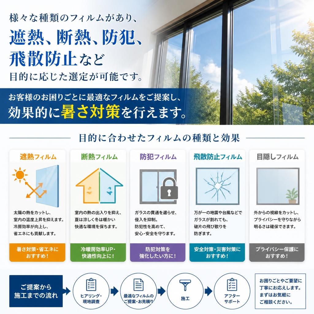 フィルムの種類と選び方