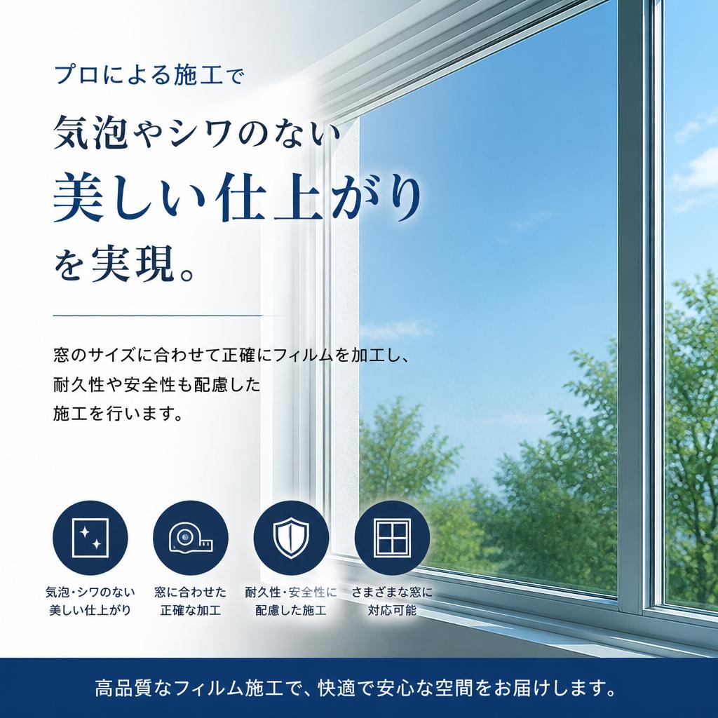 安心の専門施工でクオリティを確保