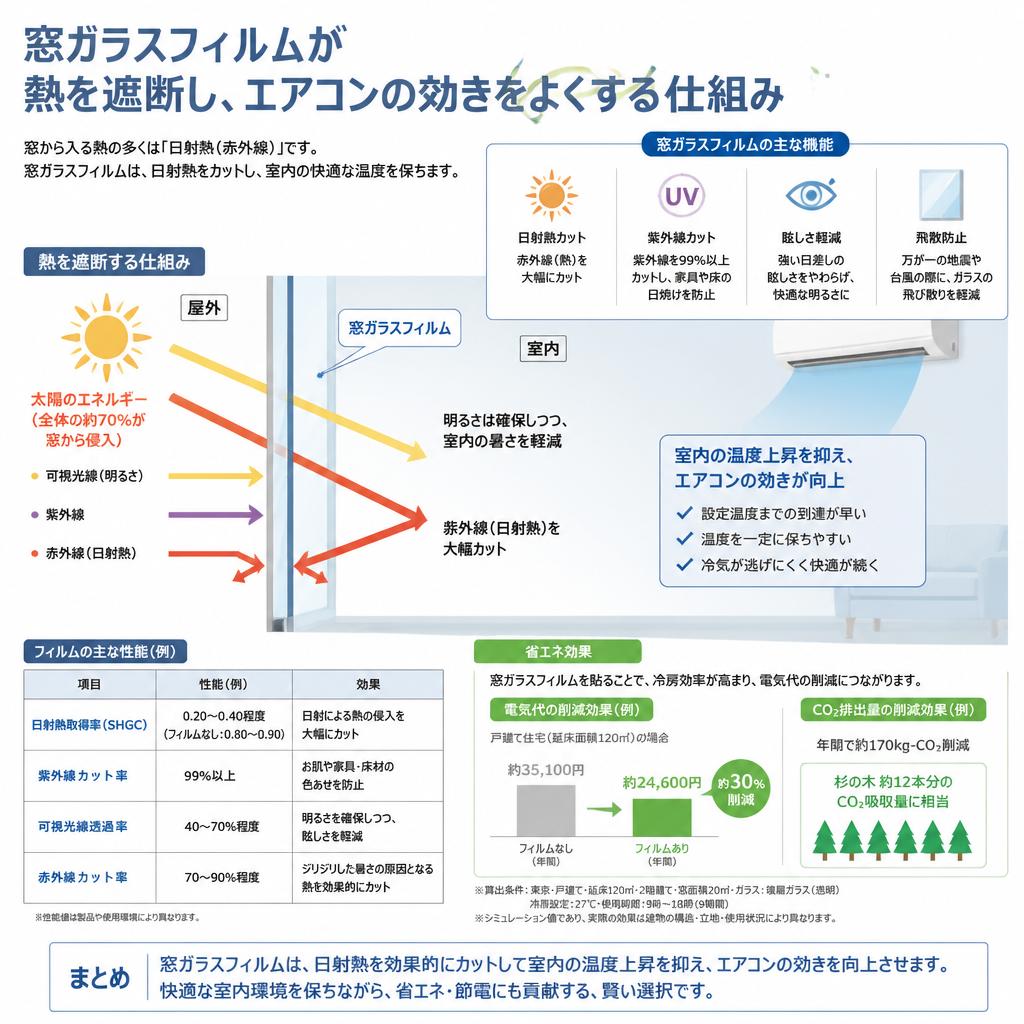 窓ガラスフィルムの効果とは？