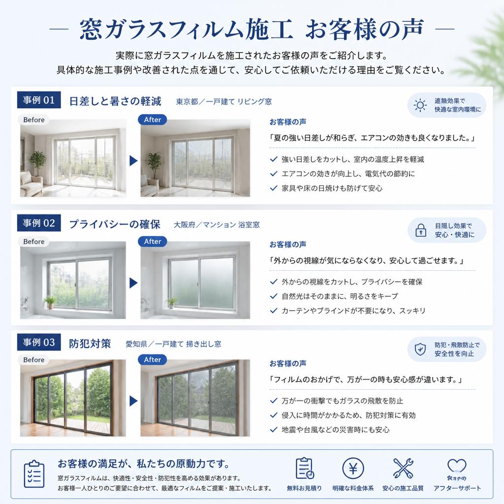 お客様の声と実績
