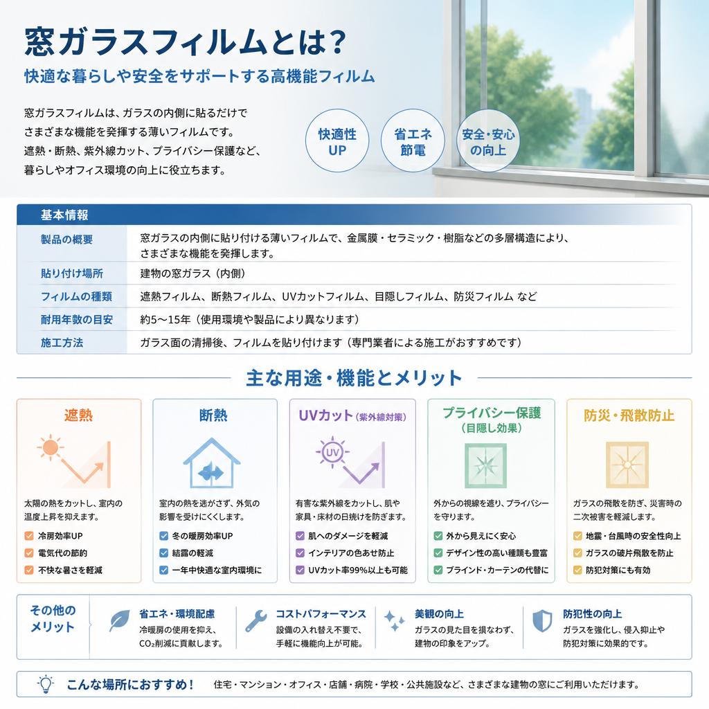 窓ガラスフィルムとは？