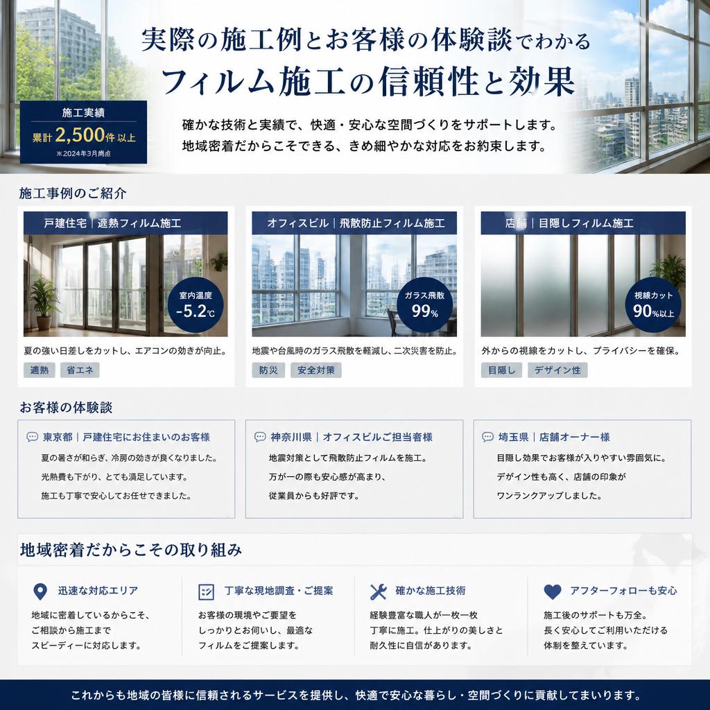 施工実績とお客様の声