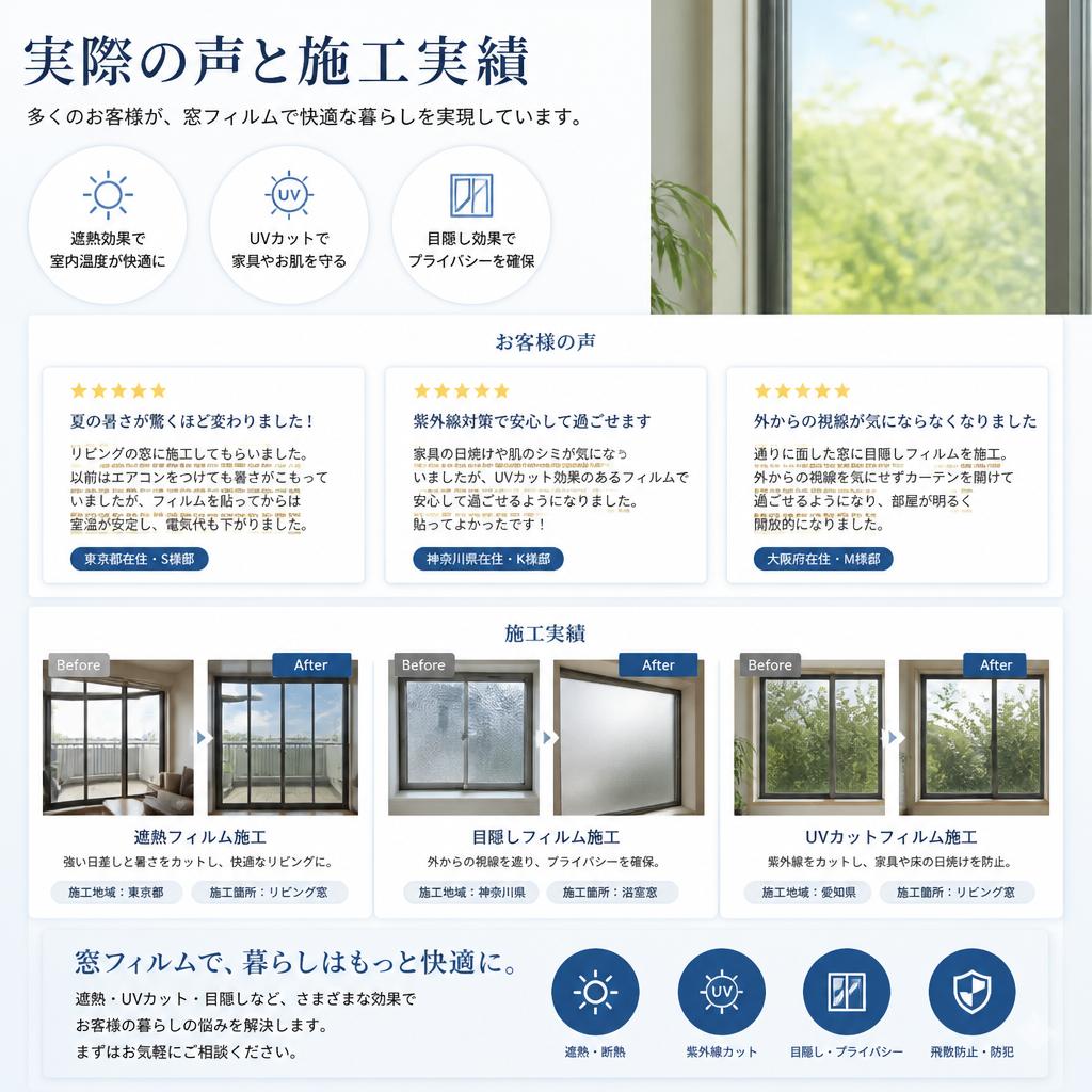 お客様の声・施工実績
