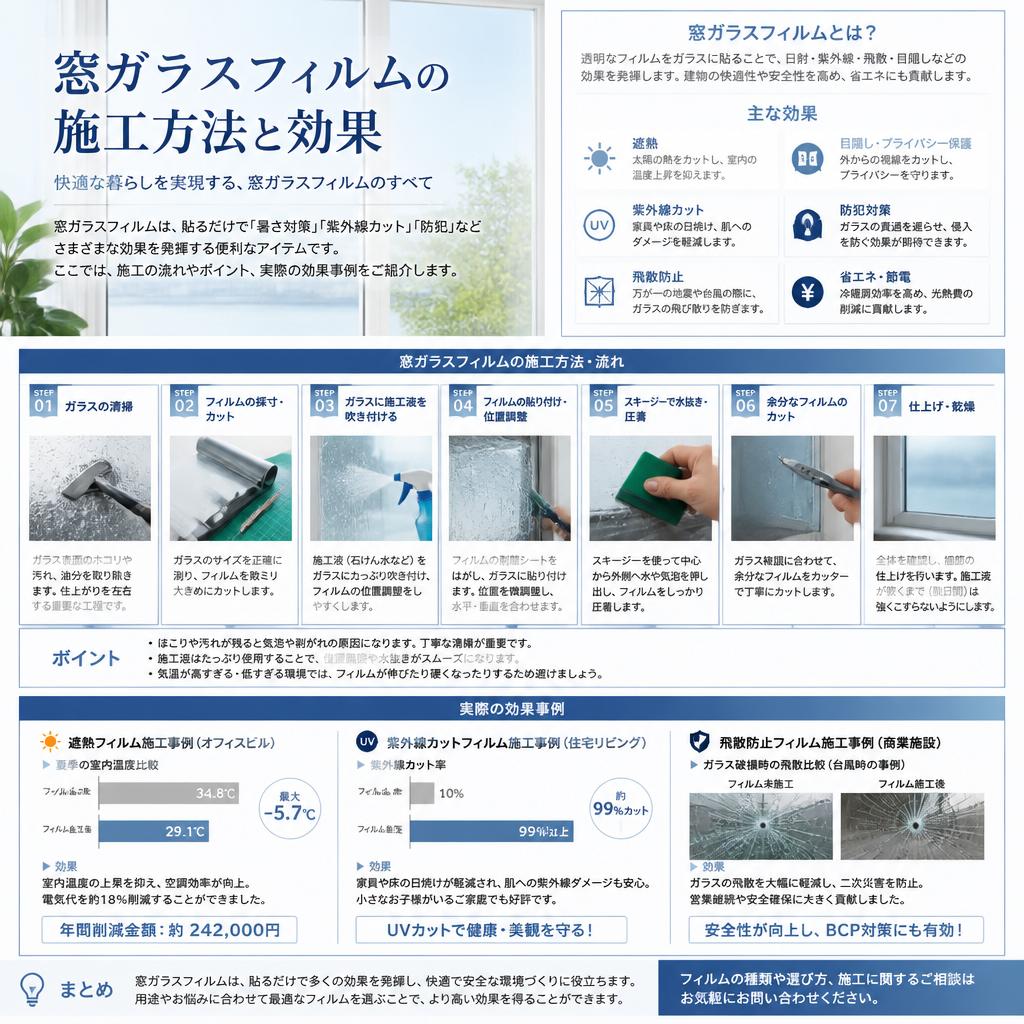 施工の流れと具体的な効果