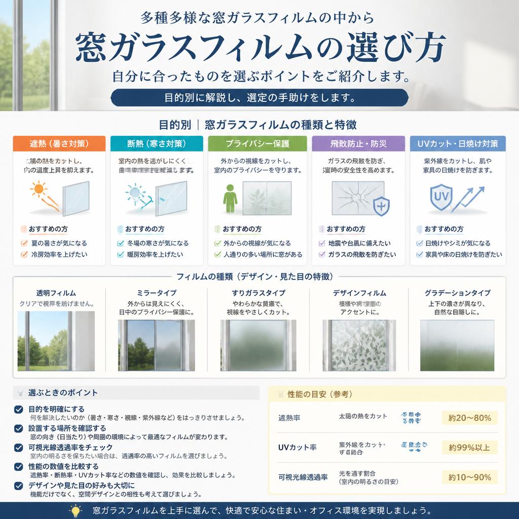 フィルムの種類と選び方