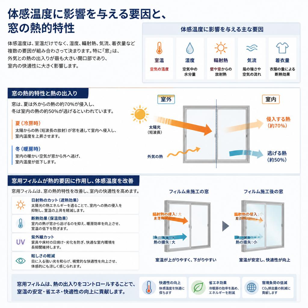 体感温度を左右する要因