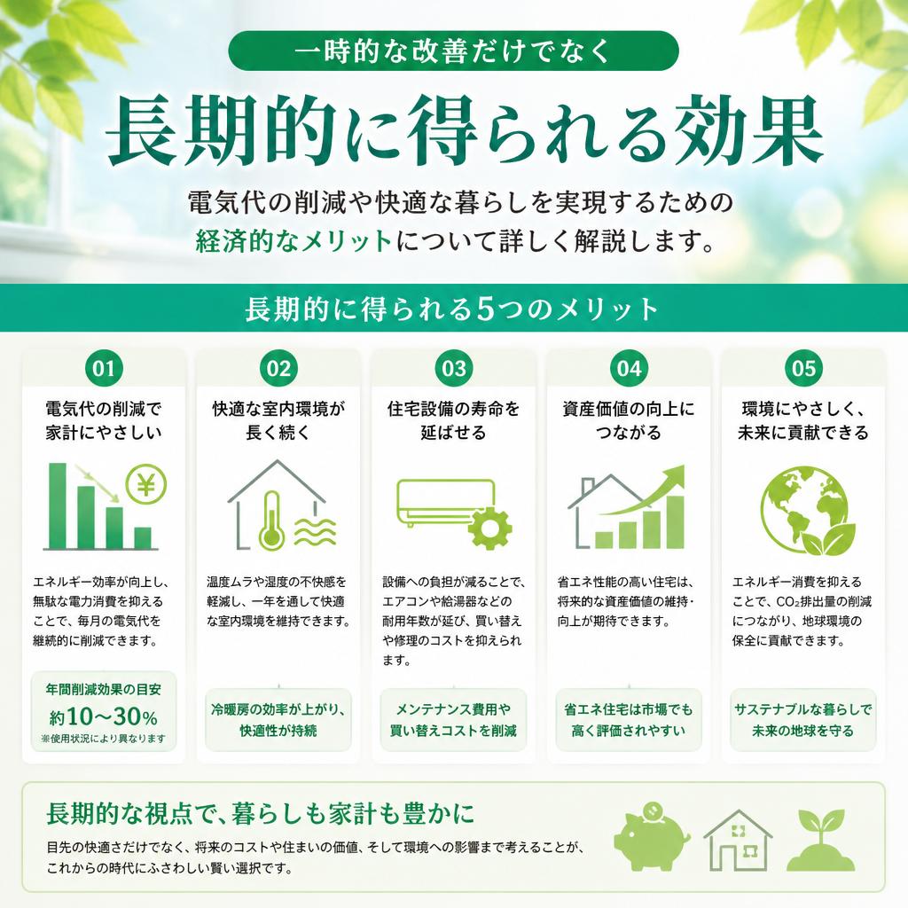 長期的な効果と経済的メリット
