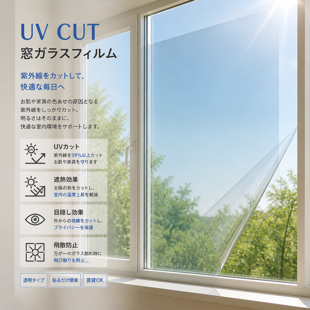 UVカットで守る、あなたのガラスの美しさ